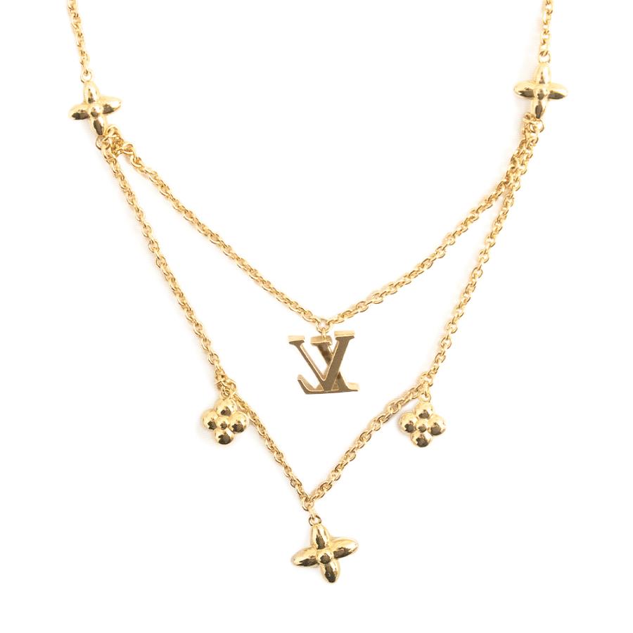 （新品・未使用品）LOUIS VUITTON ルイ ヴィトン M00981 LV フローラグラム ゴールド ネックレス ペンダント 箱付の画像
