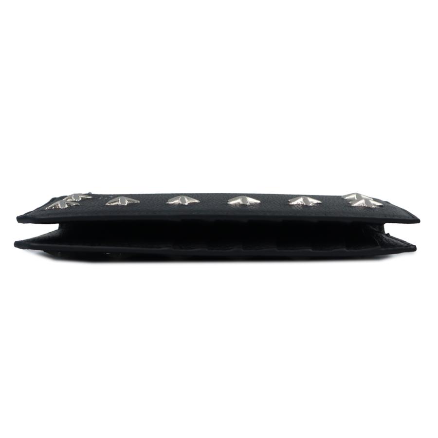 ジミーチュウ スタースタッズ クーパー グレインカーフレザー ブラック 二つ折り長財布 シルバー金具 JIMMY CHOO（新品・未使用品） JIMMY CHOO（ジミーチュウ） （新品・未使用品）JIMMY CHOO スター