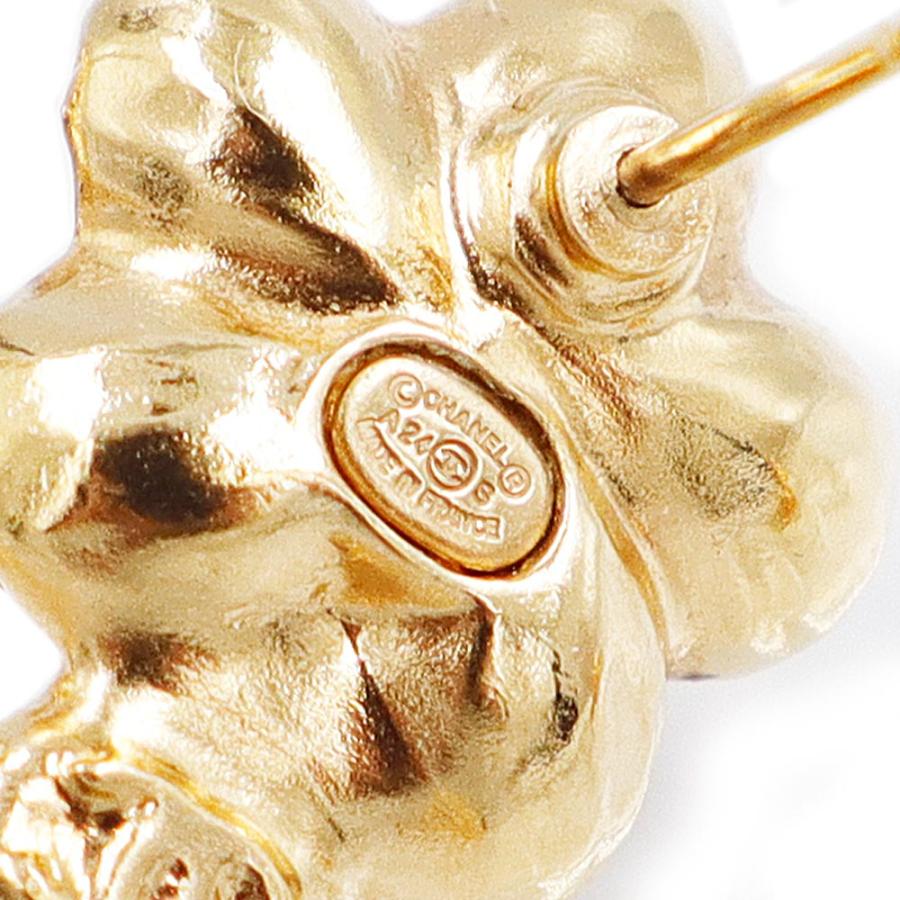 CHANELシャネル ココマークピアス ラインストーン スイングパール ゴールド CHANEL（シャネル） （新品・未使用品）CHANEL ココマーク パール