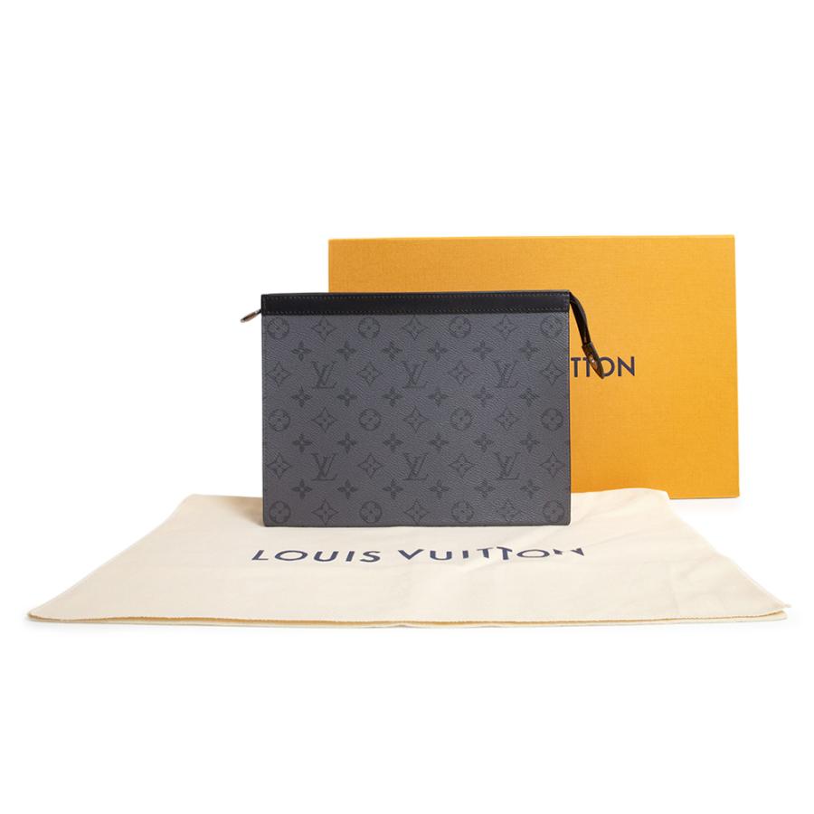（新品・未使用品）LOUIS VUITTON ルイ ヴィトン M69535 ポシェット ヴォワヤージュ モノグラムエクリプス リバース グレー ブラック ポーチ クラッチバッグの画像