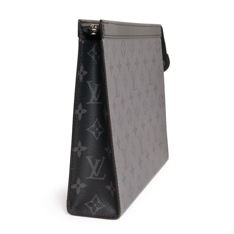 （新品・未使用品）LOUIS VUITTON ルイ ヴィトン M69535 ポシェット ヴォワヤージュ モノグラムエクリプス リバース グレー ブラック ポーチ クラッチバッグの画像