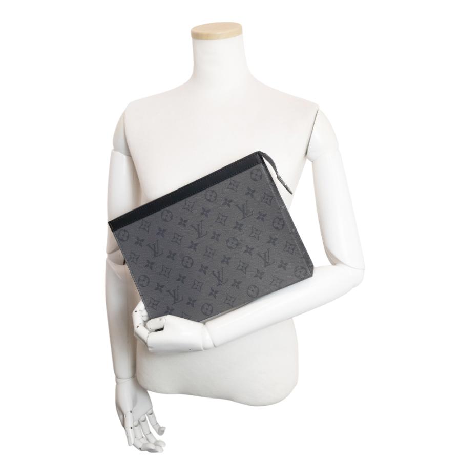 （新品・未使用品）LOUIS VUITTON ルイ ヴィトン M69535 ポシェット ヴォワヤージュ モノグラムエクリプス リバース グレー ブラック ポーチ クラッチバッグの画像