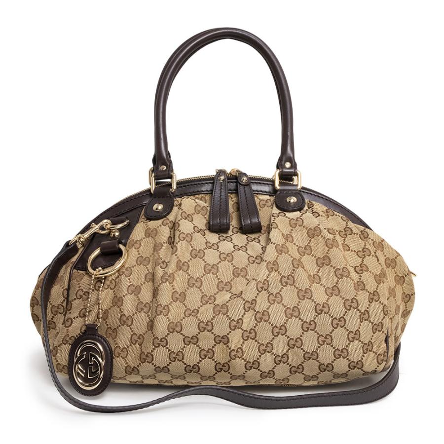 GUCCI（グッチ） （美品）GUCCI 223974 スーキー GGキャンバス レザー