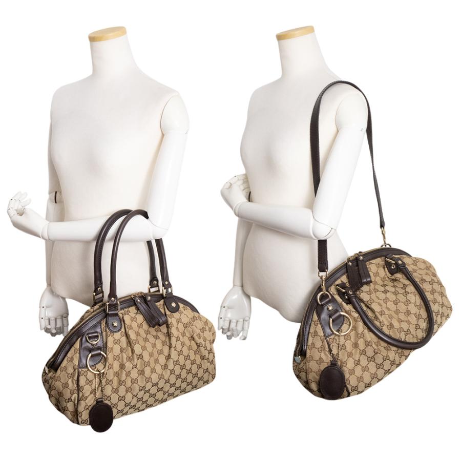 GUCCI（グッチ） （美品）GUCCI 223974 スーキー GGキャンバス レザー