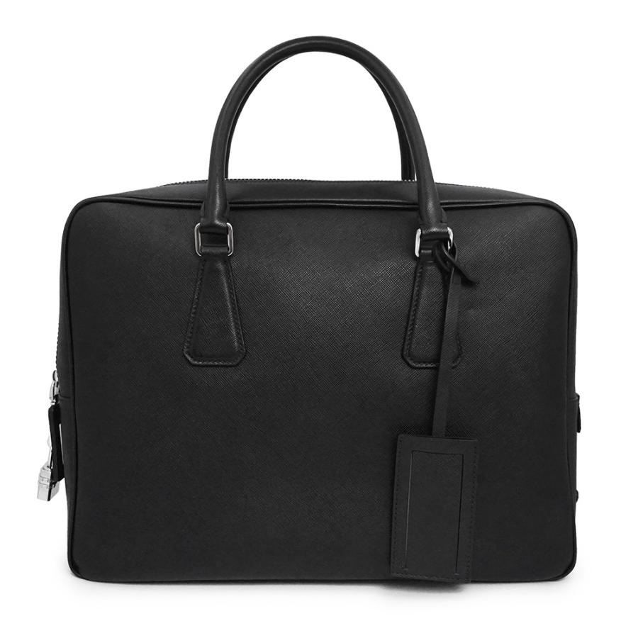 プラダ VS0305 サフィアーノレザー ハンドバッグ ビジネスバッグ メンズ PRADA（プラダ） （未使用 展示品）PRADA VS0305 トライアングル 三角