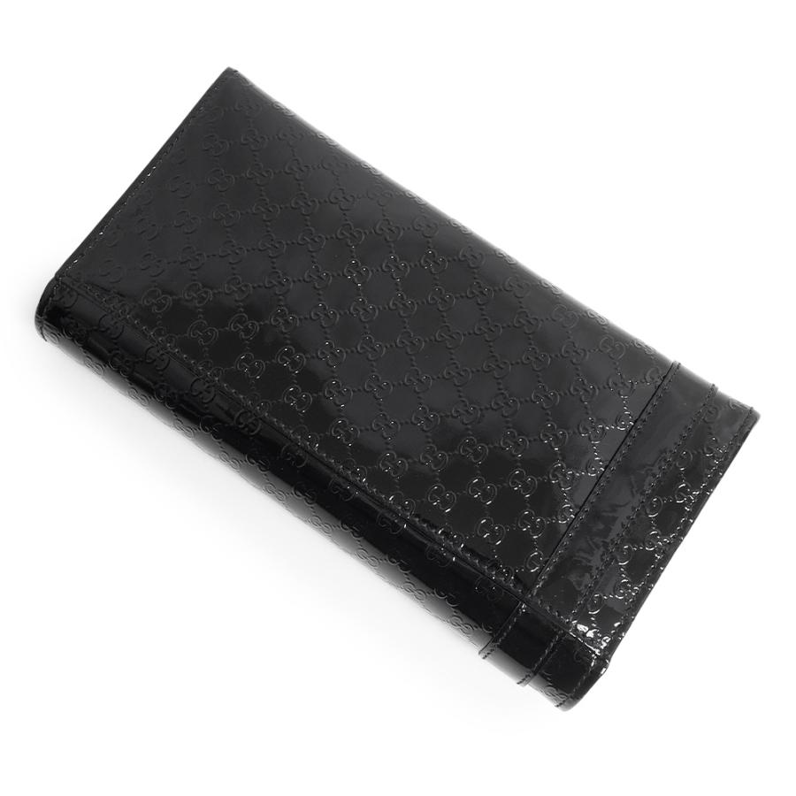 GUCCI グッチ マイクログッチシマ パテント 長財布 309760 美品 GUCCI（グッチ） （美品）GUCCI 309760 マイクログッチシマ パテント
