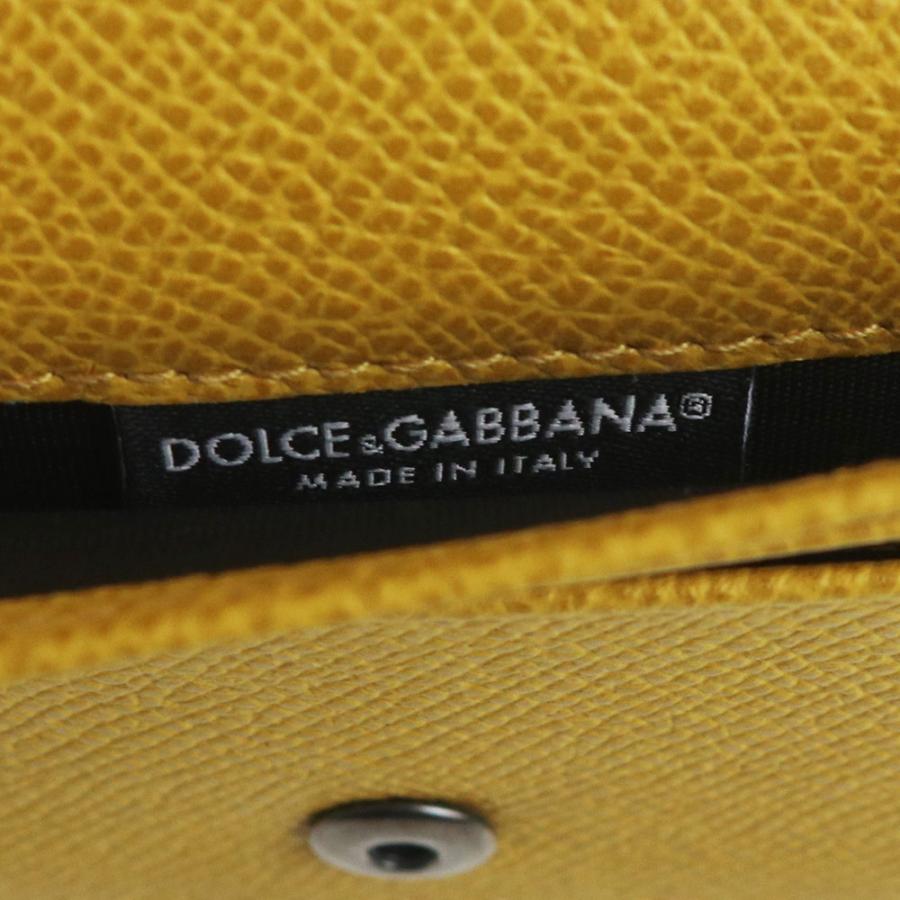 美品）DOLCE&GABBANA ドルチェアンドガッバーナ レザー イエロー