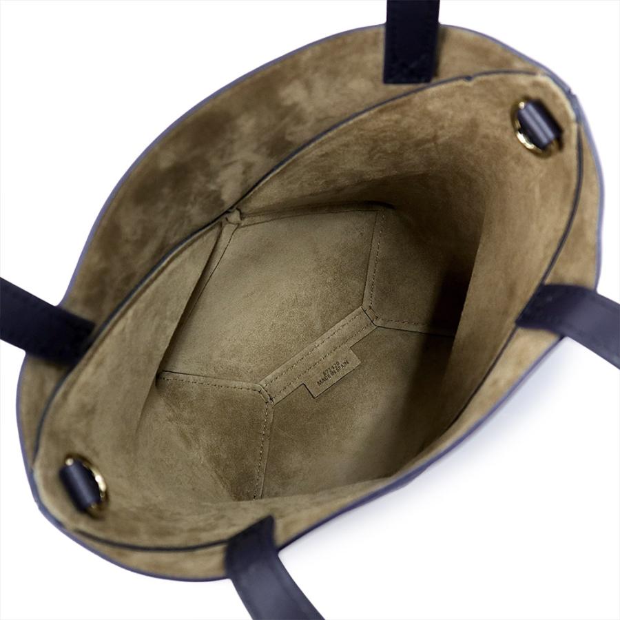 （未使用　展示品）LOEWE ロエベ A657V25X01 パズルフォルド トート ミニ シャイニーカーフスキン アビスブルー ネイビー 2Way ショルダー ハンドバッグ_2