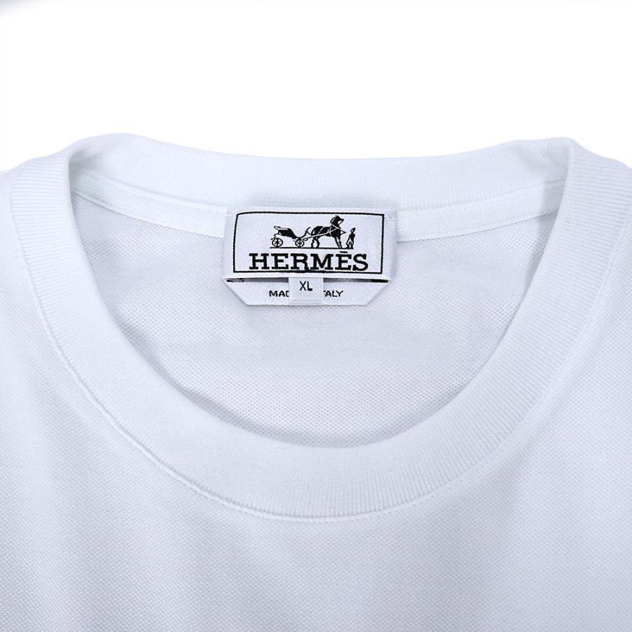 HERMES（エルメス） （未使用保管品）HERMES H刺繍 Tシャツ コットン