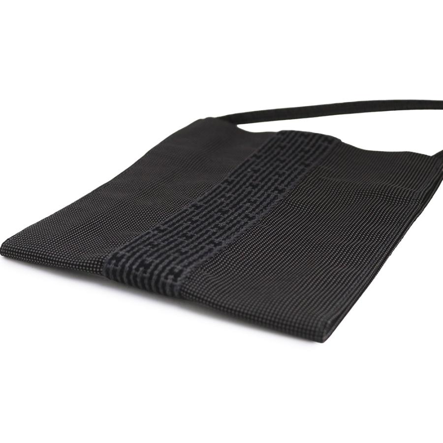【5ab1453】エルメス ショルダーバッグ エールラインポシェット キャンバス グレー【中古】レディース HERMES（エルメス） ショルダーバッグ エールライン ポシェット