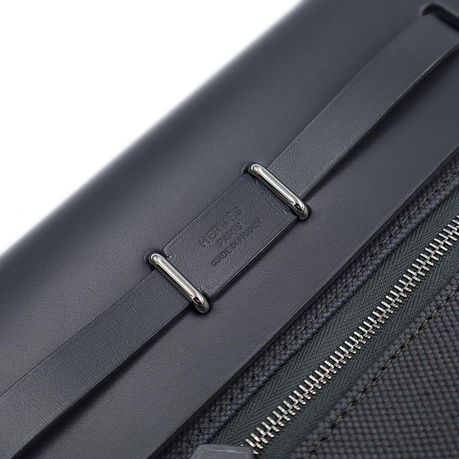 エルメス エールバッグジップ 20 トワルミリタリー ヴァッシュハンター Ardoise アルドワーズ グレー K刻印 ショルダーバッグ 斜め掛け レザー シルバー金具 箱付 HERMES（新品・未使用品） HERMES（エルメス） （新品・未使用品）HERMES エールバッグジップ 20