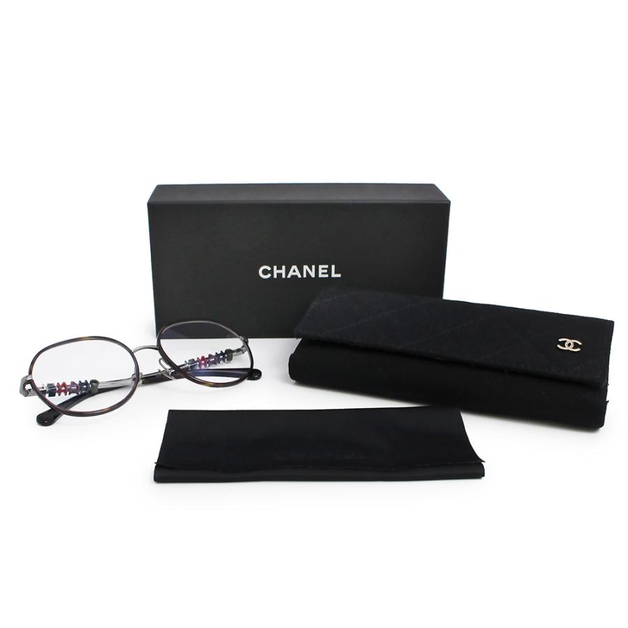 （美品）CHANEL シャネル 2213 A75293 パント シェイプ オプティカル ロゴ ダークブラウン アイウェア 眼鏡 メガネフレーム サングラス ガンメタル金具の画像
