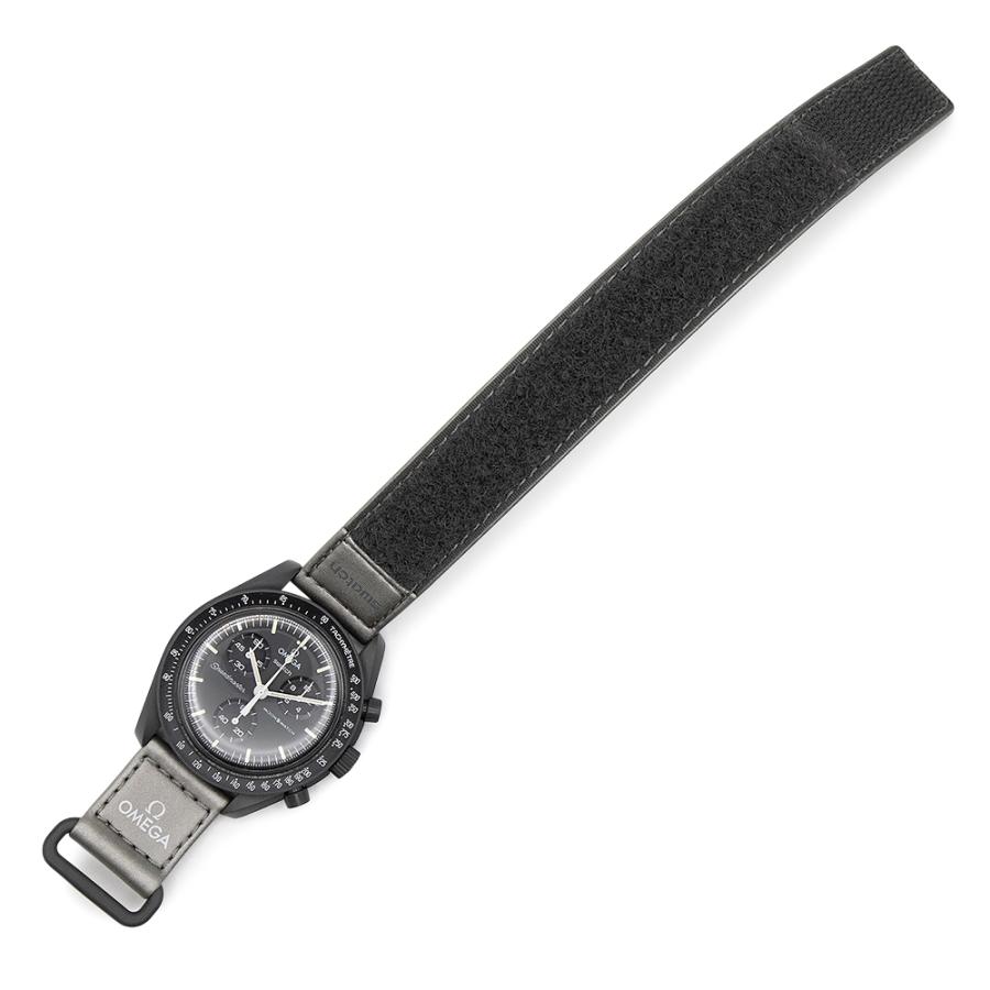 （未使用　展示品）OMEGA オメガ Swatch スウォッチ SO33A100 ミッション トゥ マーキュリー スピードマスター ムーンスウォッチ グレー ブラック 腕時計 箱付の画像