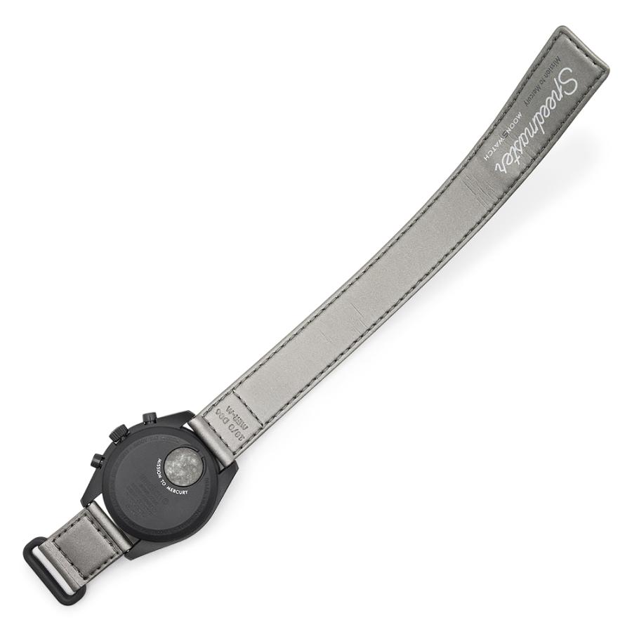 （未使用　展示品）OMEGA オメガ Swatch スウォッチ SO33A100 ミッション トゥ マーキュリー スピードマスター ムーンスウォッチ グレー ブラック 腕時計 箱付の画像