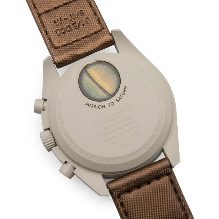 Moon Swatch OMEGA Saturnクロノグラフ ブラウン 【公式通販】