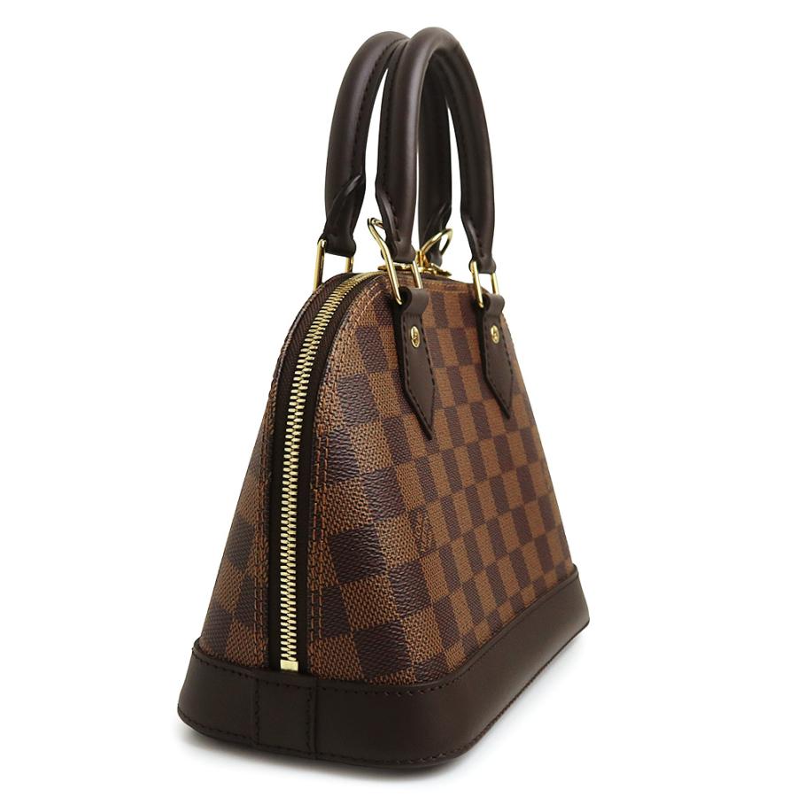 （未使用　展示品）LOUIS VUITTON ルイ ヴィトン N41221 アルマ BB ダミエ スムースレザー ブラウン 2way ショルダー ハンドバッグ 斜め掛け ゴールド金具