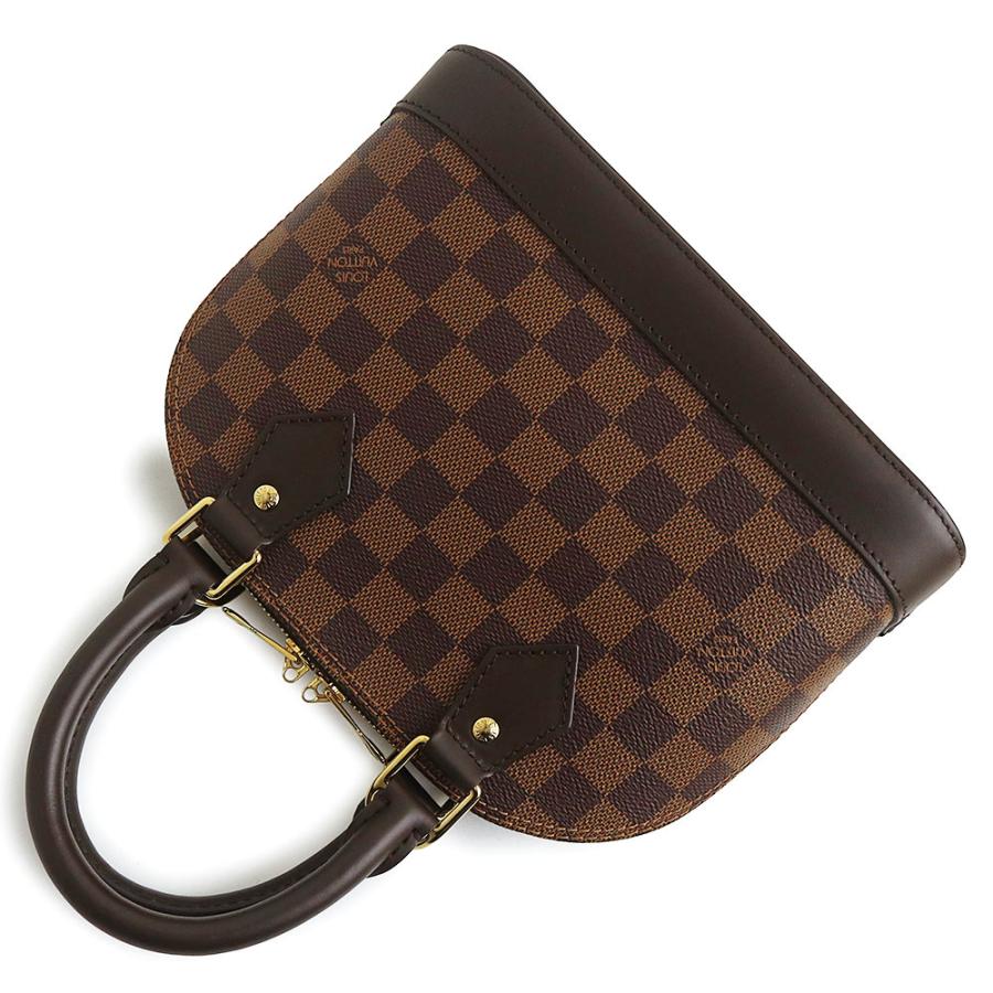 （未使用　展示品）LOUIS VUITTON ルイ ヴィトン N41221 アルマ BB ダミエ スムースレザー ブラウン 2way ショルダー ハンドバッグ 斜め掛け ゴールド金具