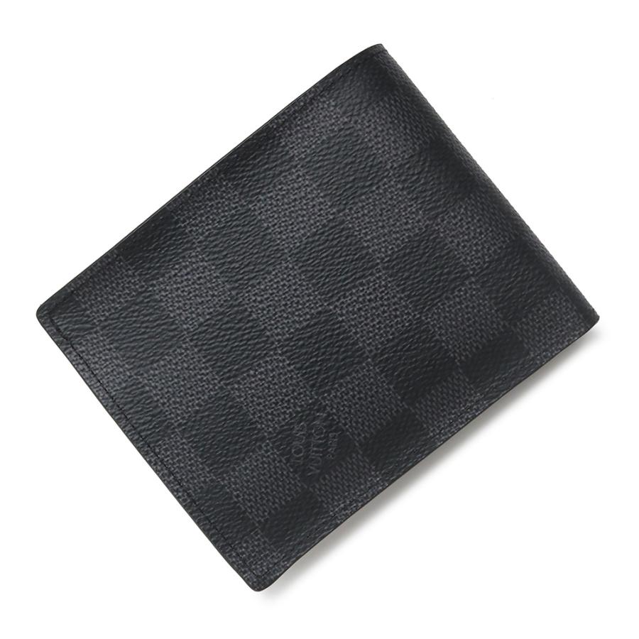 （新品・未使用品）LOUIS VUITTON ルイ ヴィトン N63336 ポルトフォイユ マルコ NM ダミエグラフィット ブラック 二つ折り財布 シルバー金具の画像