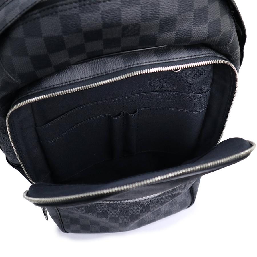 （未使用　展示品）LOUIS VUITTON ルイ ヴィトン N58024 ミカエル ダミエグラフィット ブラック リュック デイパック バックパック シルバー金具_2