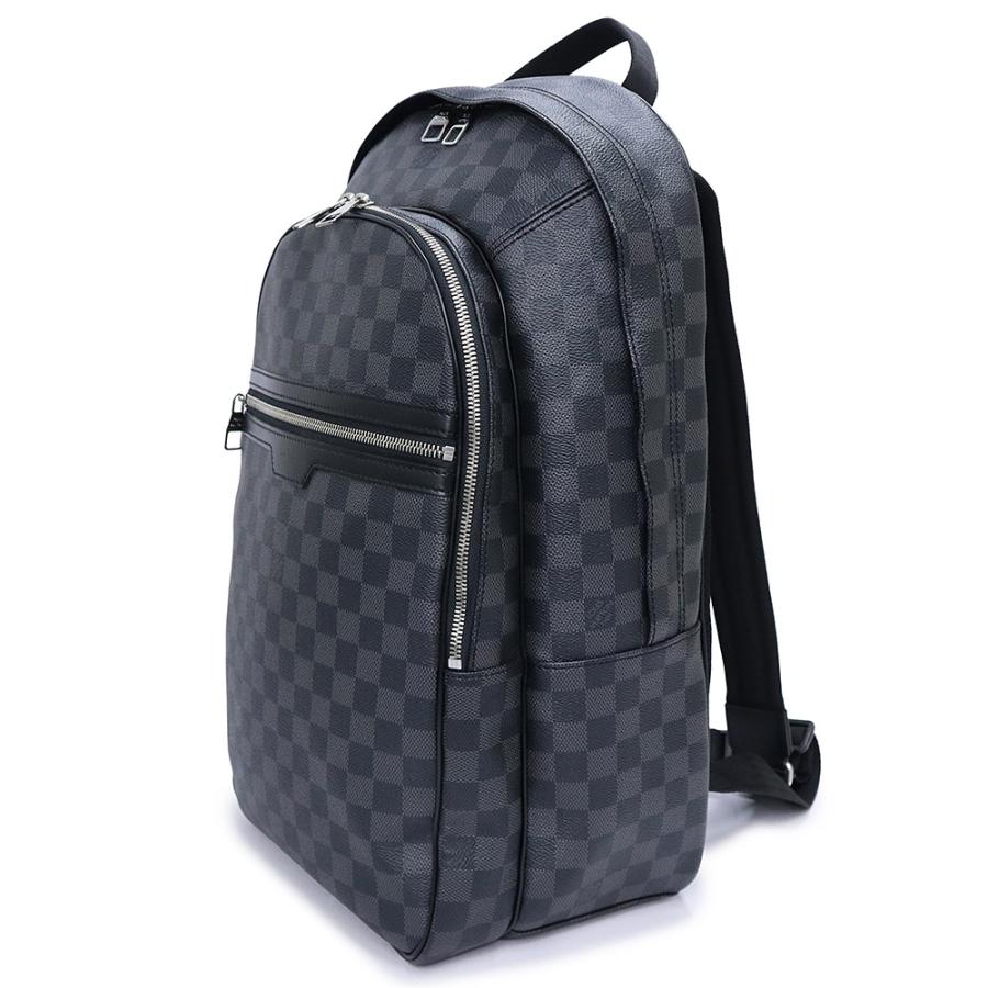 （未使用　展示品）LOUIS VUITTON ルイ ヴィトン N58024 ミカエル ダミエグラフィット ブラック リュック デイパック バックパック シルバー金具_3