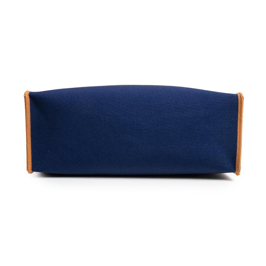 （未使用　展示品）MARNI マルニ SHMP0083A0 ジャガード キャンバス ネイビー ブラウン 斜め掛け 2Way ショルダー ハンドバッグ ゴールド金具の画像