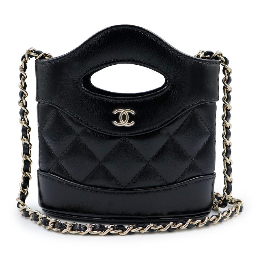 シャネル CHANEL CHANEL31 チェーンクラッチ AP3875 ブラック ゴールド金具 シャイニーラムスキン レディース ショルダーバッグ シャネル CHANEL CHANEL31 チェーンクラッチ AP3875 ブラック ゴールド