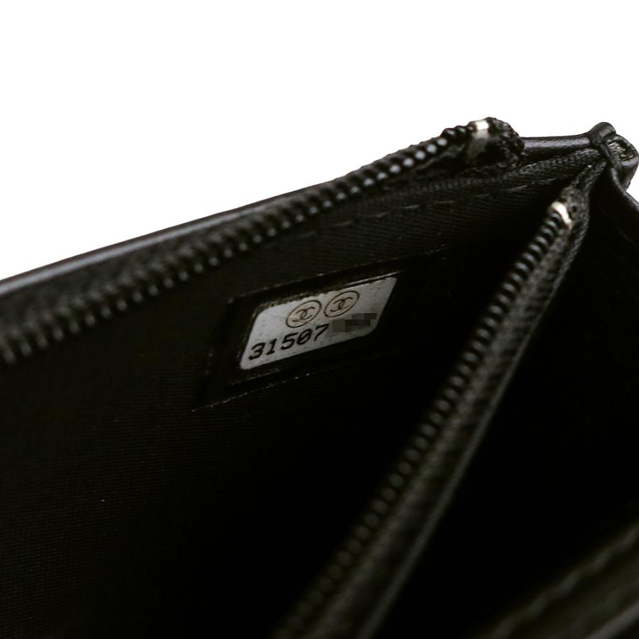 （未使用　展示品）CHANEL シャネル AP2205 ボーイシャネル マトラッセ ココマーク チェーンウォレット キャビアスキン ブラック ショルダーバッグ 斜め掛け_11