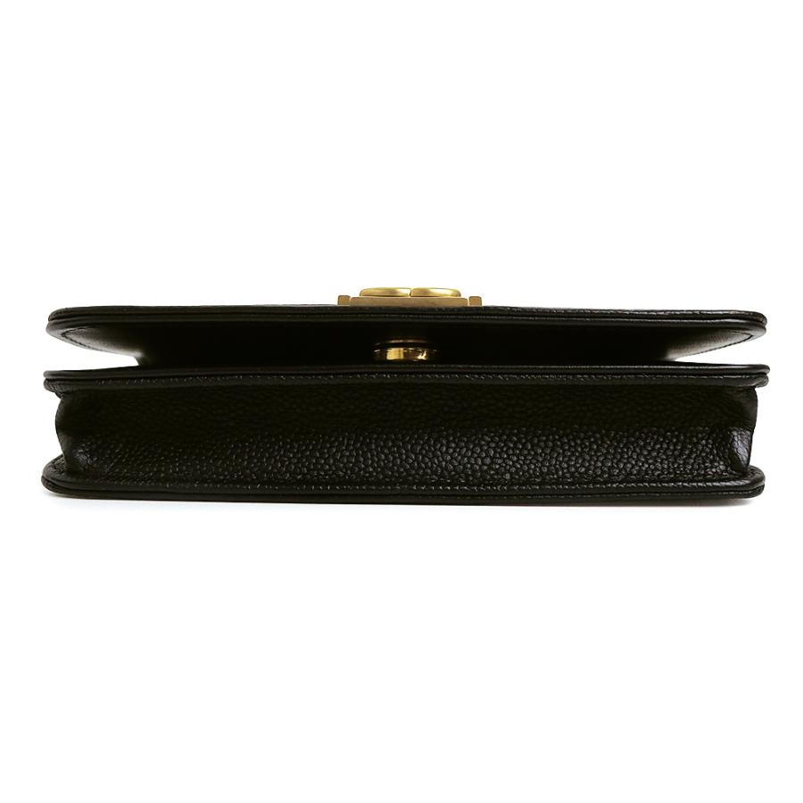 （未使用　展示品）CHANEL シャネル AP2205 ボーイシャネル マトラッセ ココマーク チェーンウォレット キャビアスキン ブラック ショルダーバッグ 斜め掛け_7