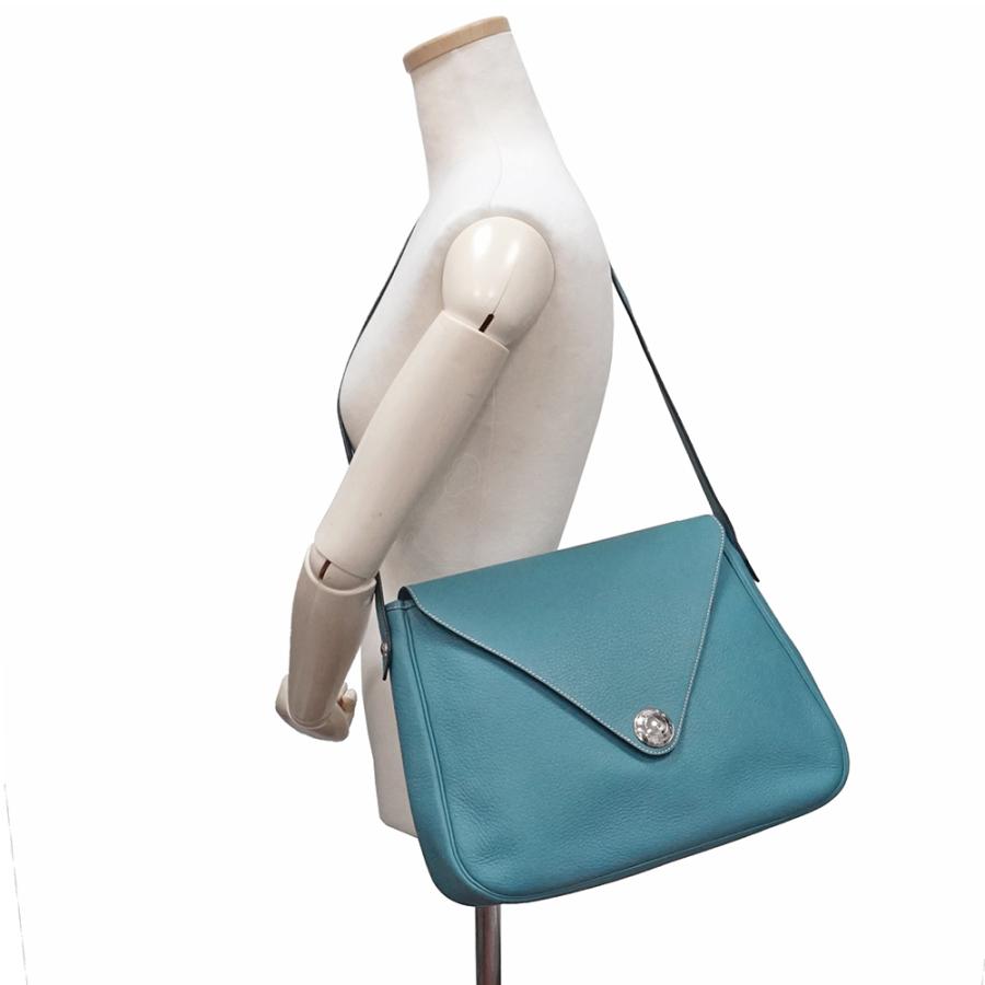 HERMES（エルメス） （中古）HERMES クリスティーヌ フィヨルド ブルー 