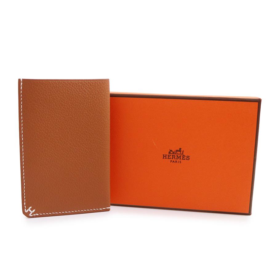 （新品・未使用品）HERMES エルメス H セリエ カードケース パスケース 名刺入れ 定期入れ ヴォーエバーカラー レザー ゴールド W刻印 箱付の画像