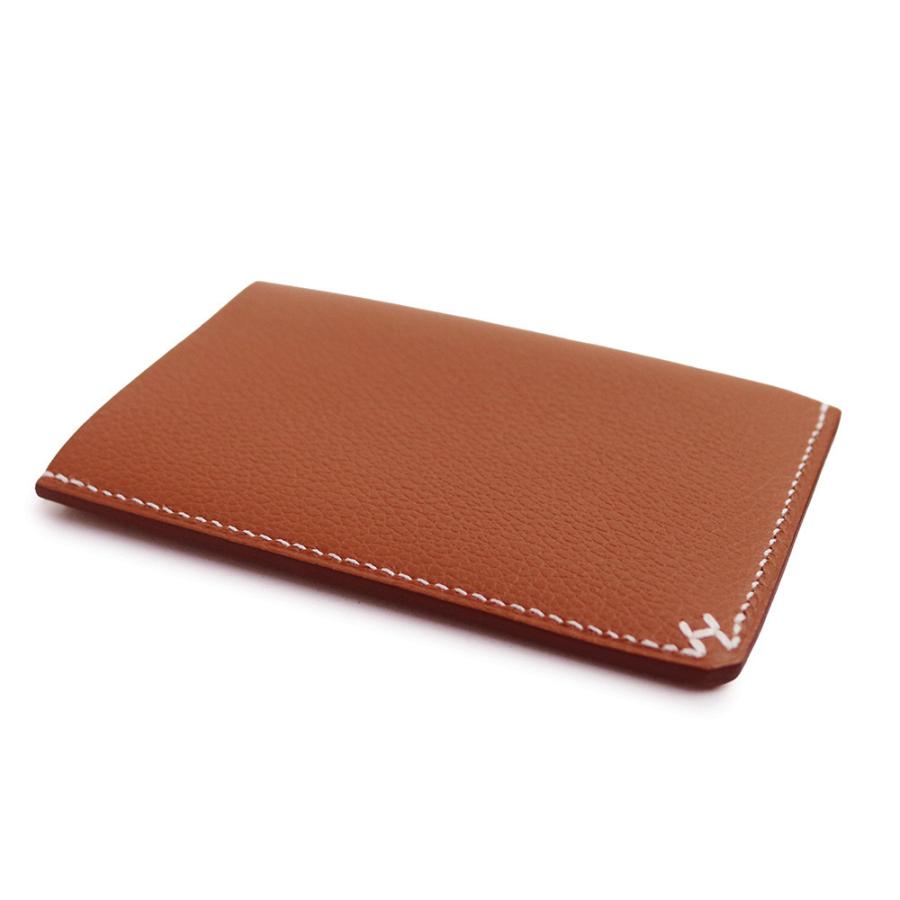 （新品・未使用品）HERMES エルメス H セリエ カードケース パスケース 名刺入れ 定期入れ ヴォーエバーカラー レザー ゴールド W刻印 箱付の画像