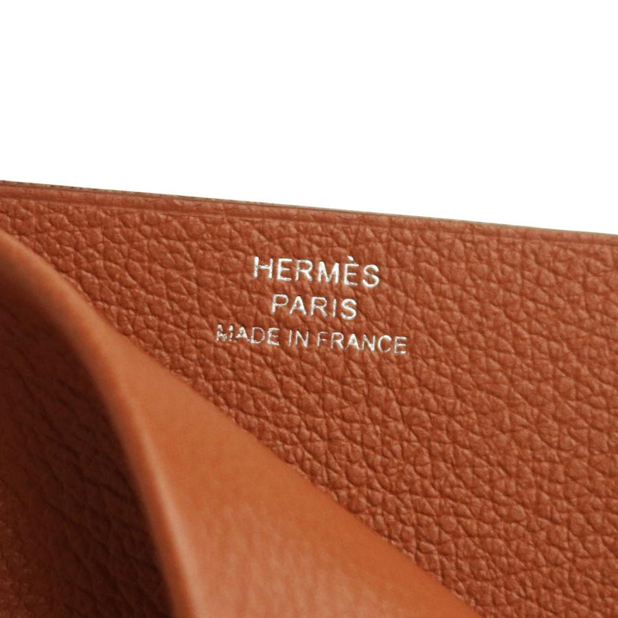 （新品・未使用品）HERMES エルメス H セリエ カードケース パスケース 名刺入れ 定期入れ ヴォーエバーカラー レザー ゴールド W刻印 箱付の画像