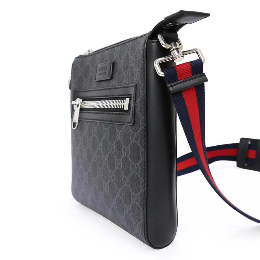 【美品】GUCCI グッチ　メッセンジャーバック　ブラック　大容量　キャンバス GUCCI（グッチ） （未使用 展示品）GUCCI 523599 スモール
