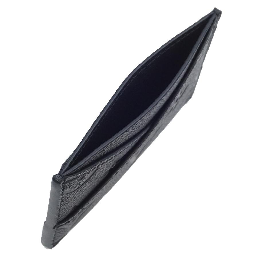 （新品・未使用品）LOUIS VUITTON ルイ ヴィトン M13695 ポルト カルト クリスクロス モノグラムアンプラント ノワール ブラック カードケース ゴールド金具の画像