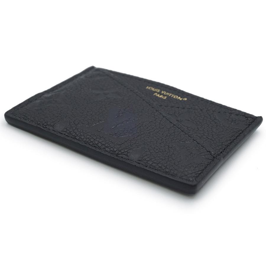 （新品・未使用品）LOUIS VUITTON ルイ ヴィトン M13695 ポルト カルト クリスクロス モノグラムアンプラント ノワール ブラック カードケース ゴールド金具の画像