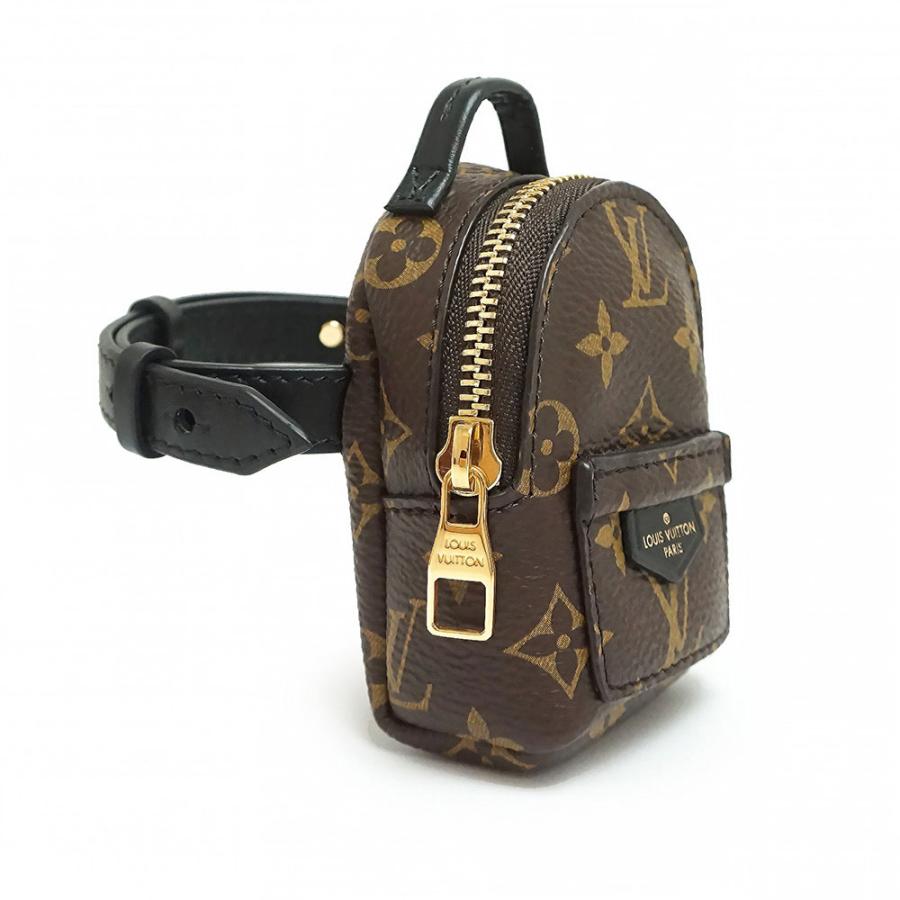 （未使用　展示品）LOUIS VUITTON ルイ ヴィトン M6563A ブラスレ パーティー パームスプリング モノグラム カーフスキン ブラウン ブラック ブレスレットの画像