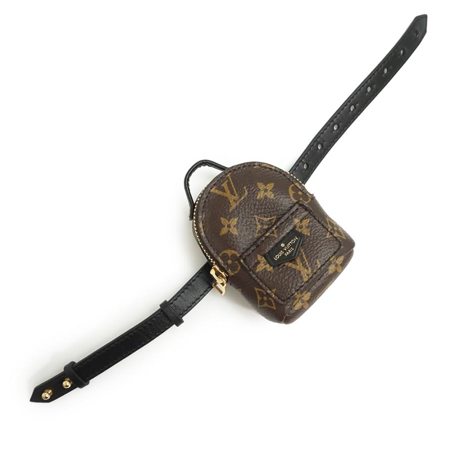 （未使用　展示品）LOUIS VUITTON ルイ ヴィトン M6563A ブラスレ パーティー パームスプリング モノグラム カーフスキン ブラウン ブラック ブレスレットの画像