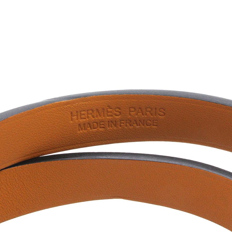 （新品・未使用品）HERMES エルメス ミニ ケリー ドゥブルトゥール ヴォースイフト ノワール ブラック Z刻印 2連 ブレスレット ＃T3 レザー ゴールド金具の画像