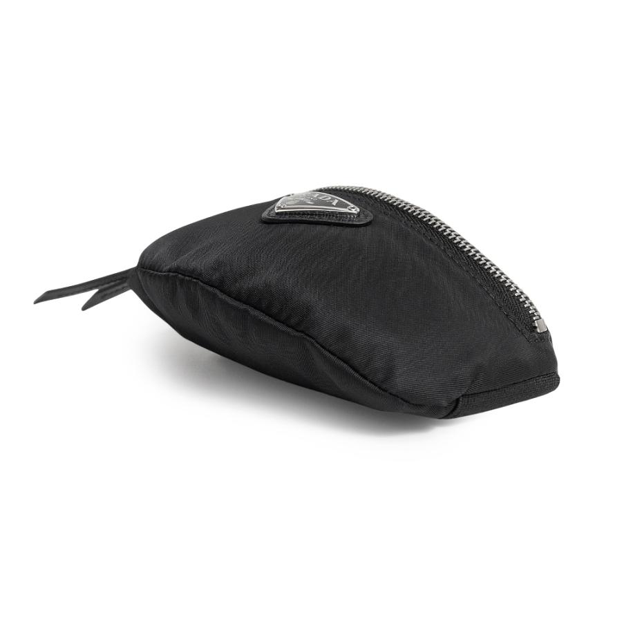 （新品・未使用品）PRADA プラダ 2TT116 トライアングル 三角ロゴ TESSUTO RE-NYLON テスート ナイロン ネロ ブラック ショルダー ポーチ シルバー金具 箱付の画像