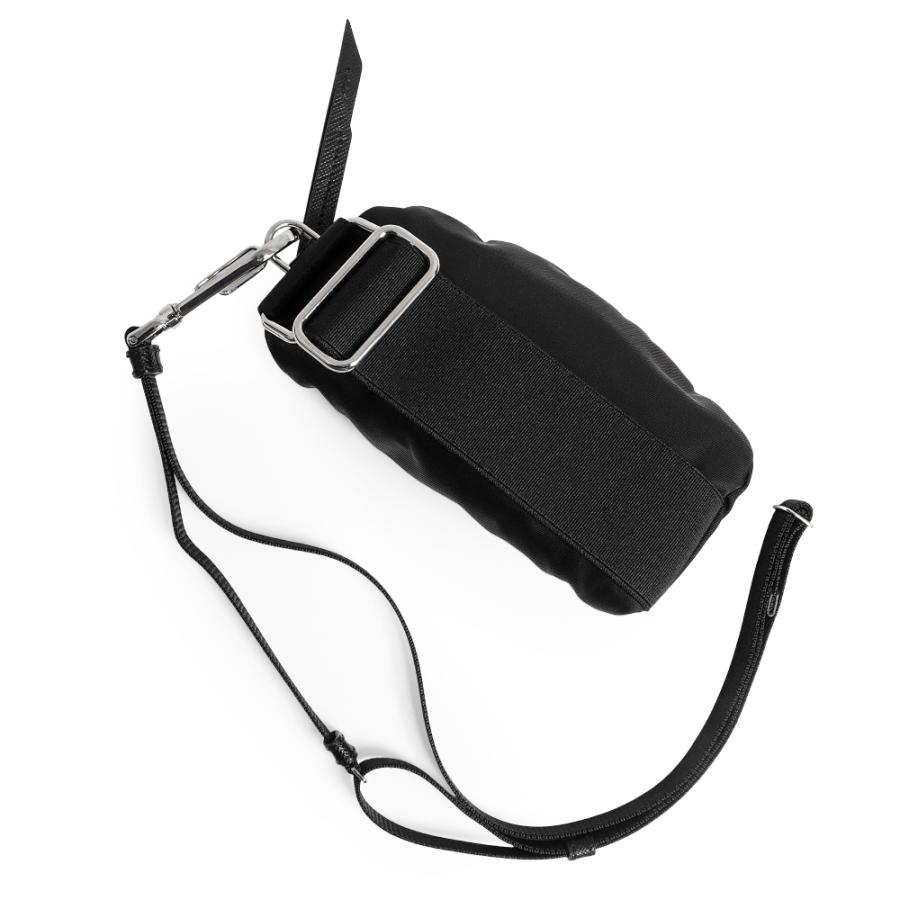 （新品・未使用品）PRADA プラダ 2TT116 トライアングル 三角ロゴ TESSUTO RE-NYLON テスート ナイロン ネロ ブラック ショルダー ポーチ シルバー金具 箱付の画像