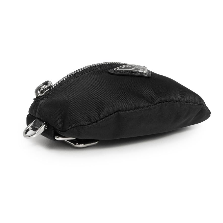 （新品・未使用品）PRADA プラダ 2TT116 トライアングル 三角ロゴ TESSUTO RE-NYLON テスート ナイロン ネロ ブラック ショルダー ポーチ シルバー金具 箱付の画像