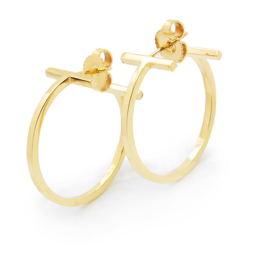 TIFFANY&Co.（ティファニー） （美品）TIFFANY&Co. 60011241 T フープ