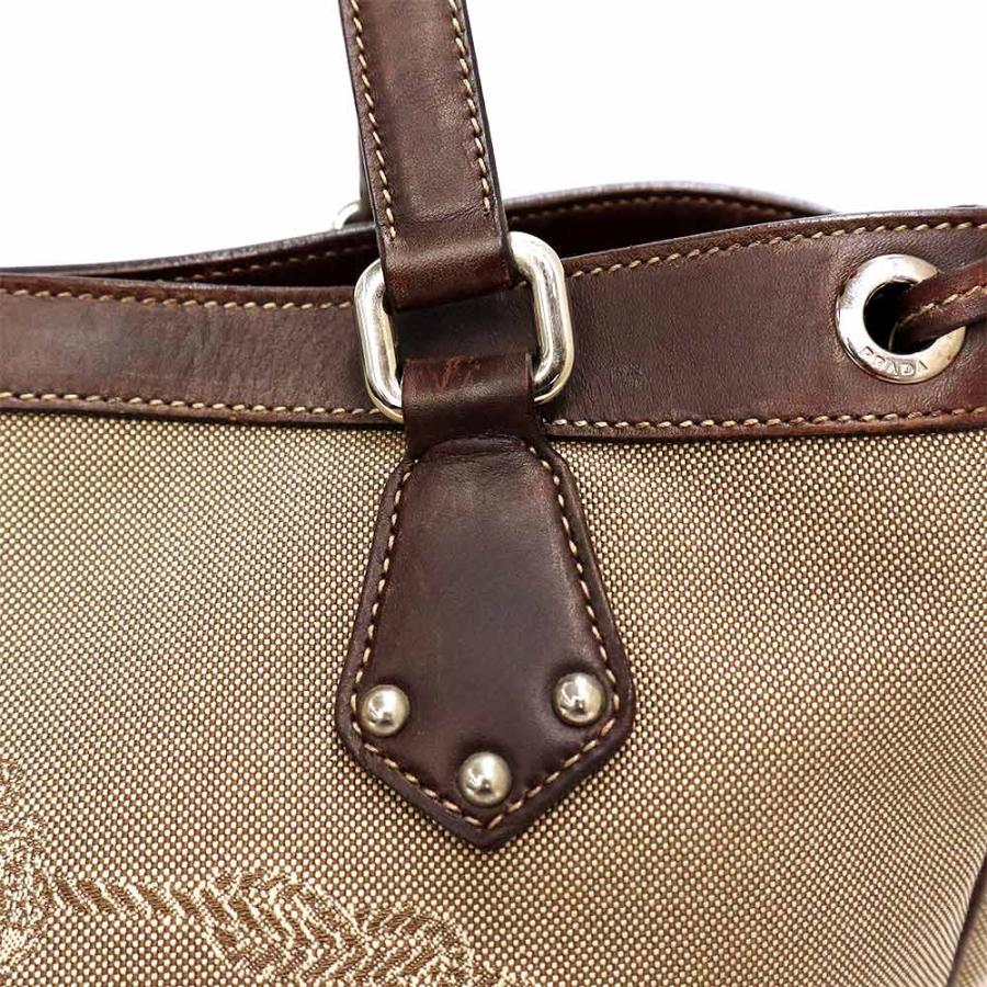 PRADA（プラダ） （中古）PRADA BR3417 ロゴ ジャガード 三角ロゴ