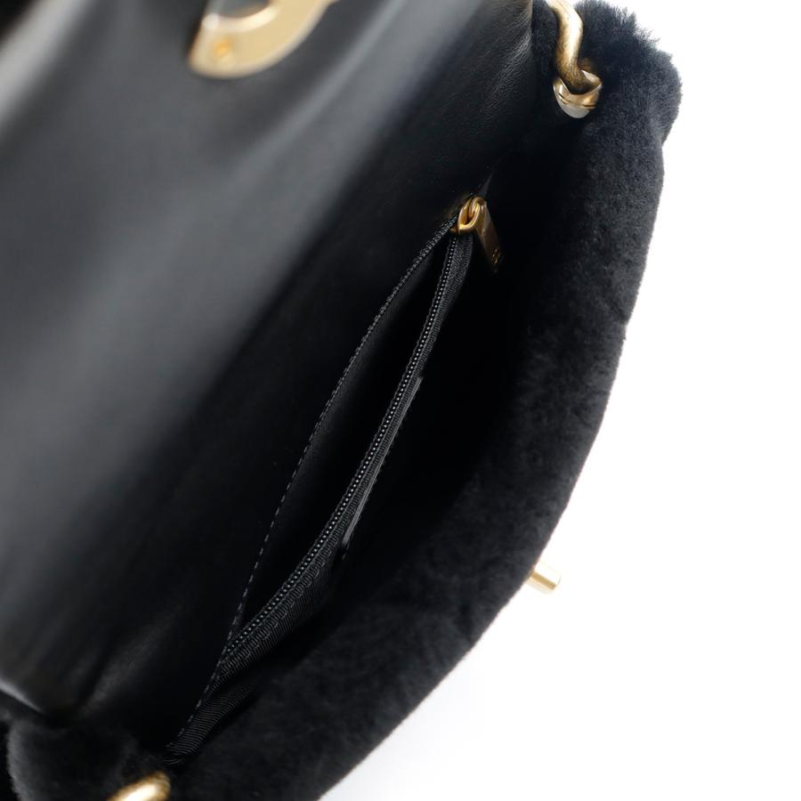 （未使用　展示品）CHANEL シャネル ココマーク マトラッセ チェーン ラムスキン シアリング ブラック ショルダーバッグ レザー アンティークゴールド金具_3