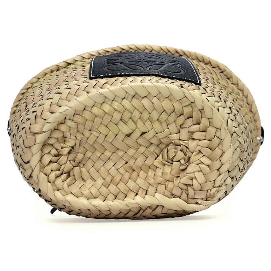（未使用　展示品）LOEWE ロエベ A223222X01 ドローストリング バケット パームリーフ カーフスキン ナチュラル ベージュ ブラック ショルダーバッグ レザーの画像