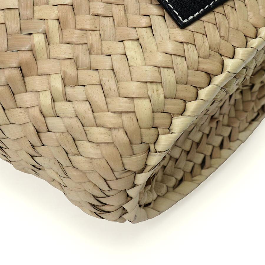 （未使用　展示品）LOEWE ロエベ A223222X01 ドローストリング バケット パームリーフ カーフスキン ナチュラル ベージュ ブラック ショルダーバッグ レザーの画像