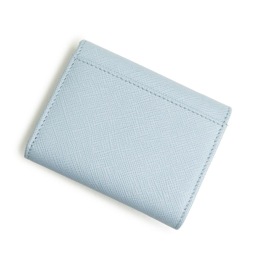 現行◆未使用◆PRADA 1MH043 三つ折り財布 三角プレート 黒 ゴールド PRADA（プラダ） （未使用 展示品）PRADA 1MH043 トライアングル 三角