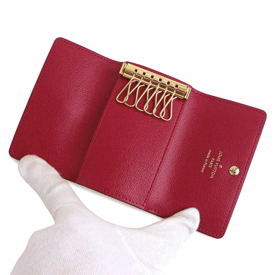 （新品・未使用品）LOUIS VUITTON ルイ ヴィトン M60701 ミュルティクレ 6 モノグラム ブラウン フューシャ キーケース ゴールド金具 箱付の画像