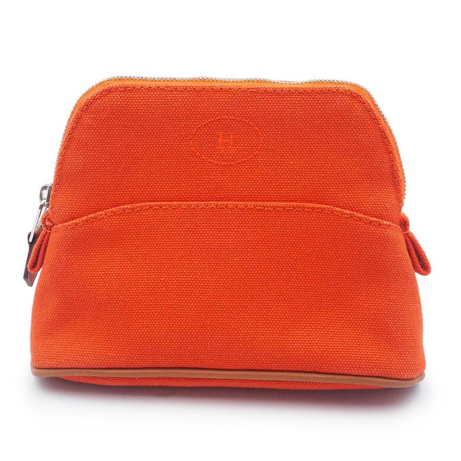 エルメス HERMES ボリードポーチ ミニミニ 赤 キャンバス 美品 HERMES（エルメス） （美品）HERMES ボリード 16 ミニミニ コットン100