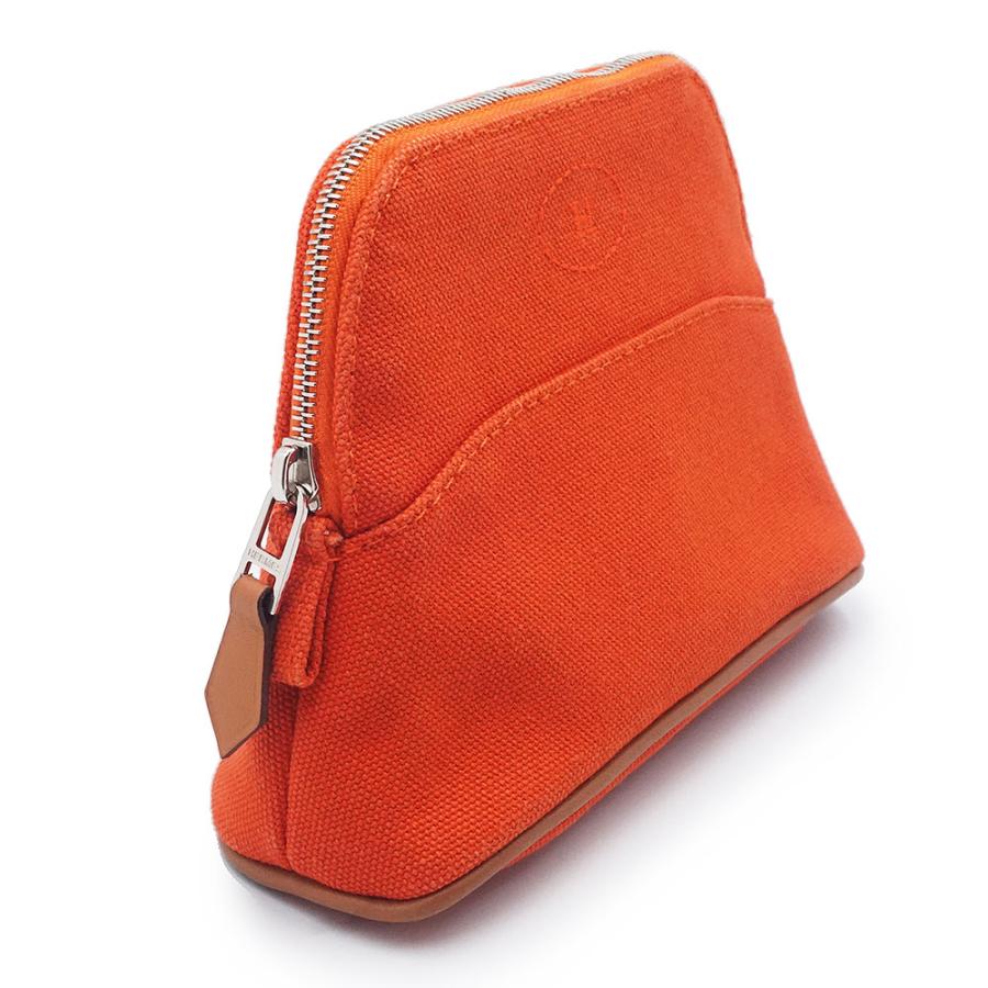 エルメス HERMES ボリードポーチ ミニミニ 赤 キャンバス 美品 HERMES（エルメス） （美品）HERMES ボリード 16 ミニミニ コットン100
